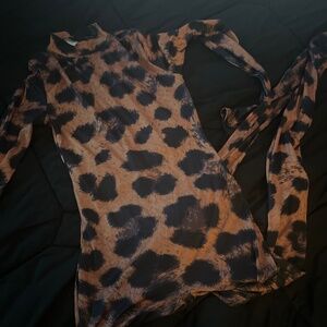 Cheetah print jumpsuit